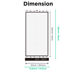 12" X 24"  Low tack Adhesive Cutting Mats For Brother ScanNCut DX  , 1 Pack