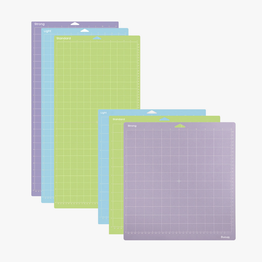 12" X 12"  12" X 24"Adhesive Cutting Mats, Variety 6 Pack