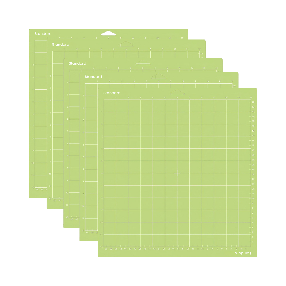 12" X 12" Standard Grip Adhesive Cutting Mats, 5 Pack