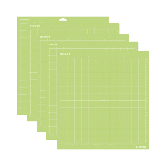 12" X 12" Standard Grip Adhesive Cutting Mats, 5 Pack