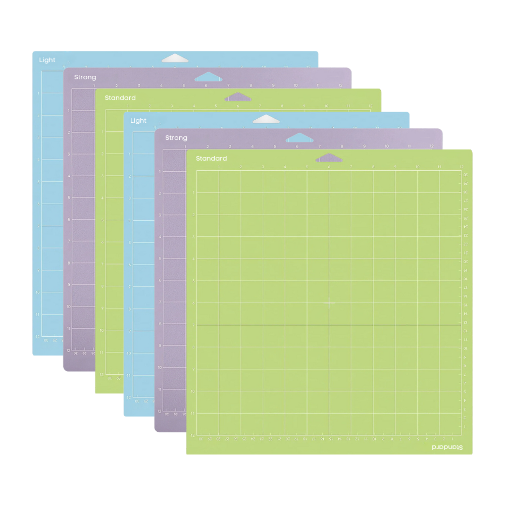 12" X 12" Adhesive Cutting Mats, Variety 6 Pack