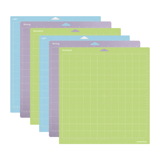 12" X 12" Adhesive Cutting Mats, Variety 6 Pack