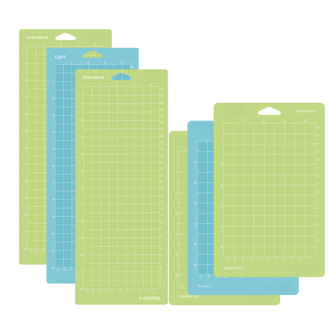 12" X 4.5" 4.5" x 6.5" Adhesive Cutting Mats , 6 Pack Variety