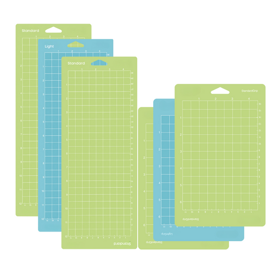 12" X 4.5" 4.5" x 6.5" Adhesive Cutting Mats , 6 Pack Variety