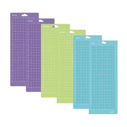 12" X 4.5" Adhesive Cutting Mats , 6 Pack Variety