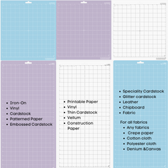 12" X 24" Light Grip Adhesive Cutting Mats For Silhouette Cameo 4 3 2 1 , 1 Pack