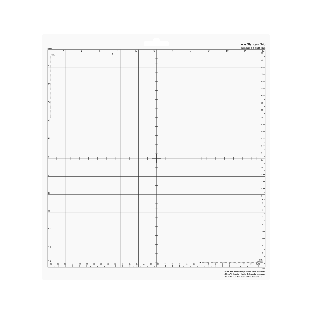 12" X 12"  Standard Grip Adhesive Cutting Mats For Silhouette Cameo 4 3 2 1 , 1 Pack