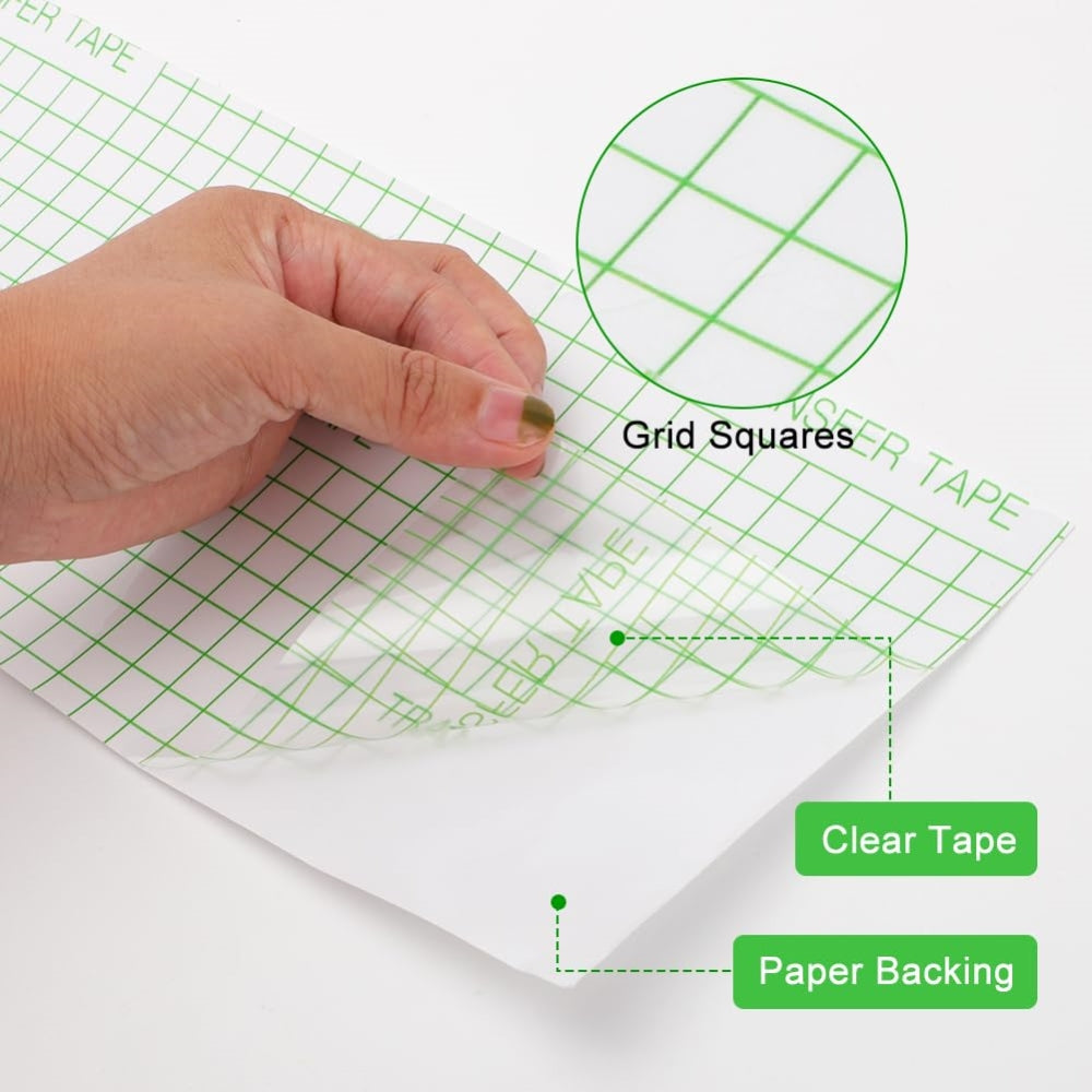 StandardTack Transfer tape For Vinyl  - Green Grid